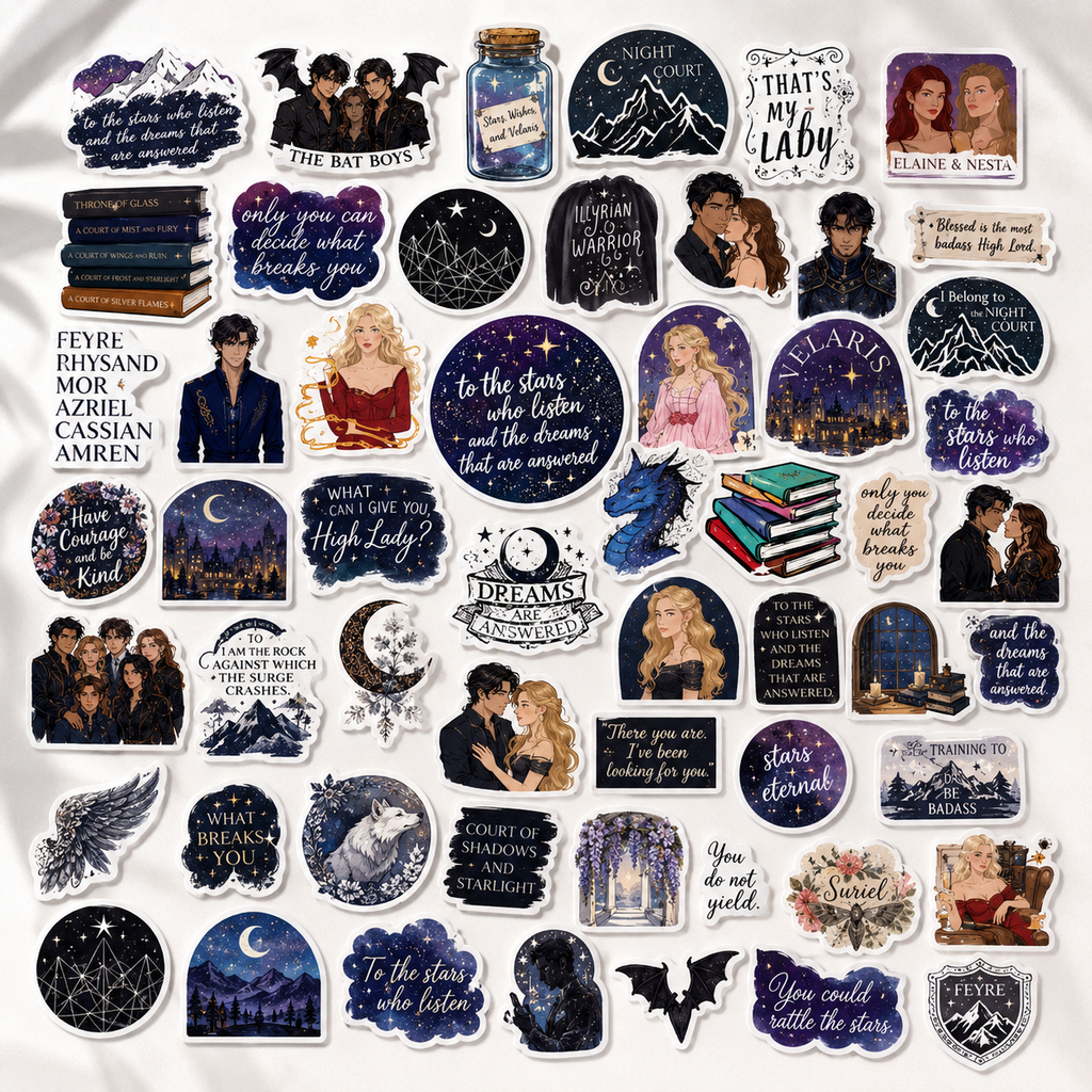 Set de 50 Stickers ACOTAR