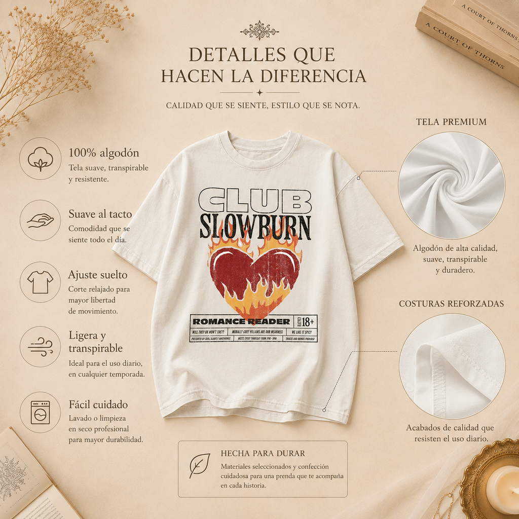 Book Club Slowburn Tee