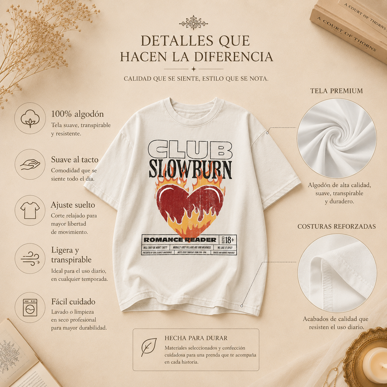 Book Club Slowburn Tee