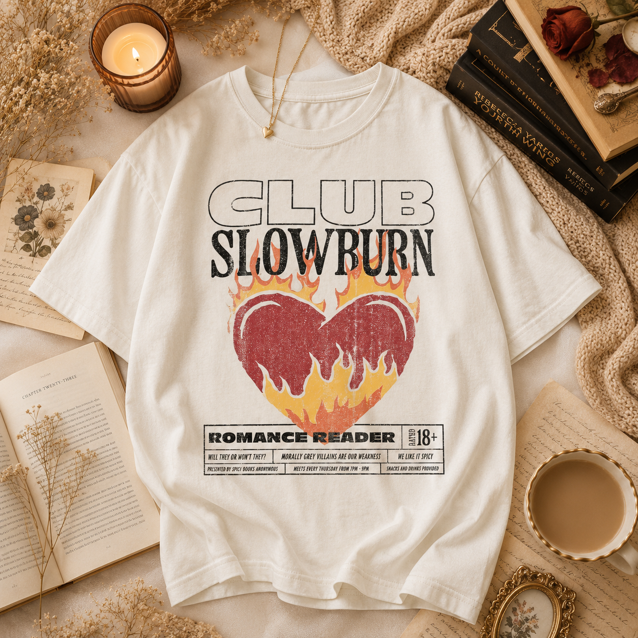 Book Club Slowburn Tee